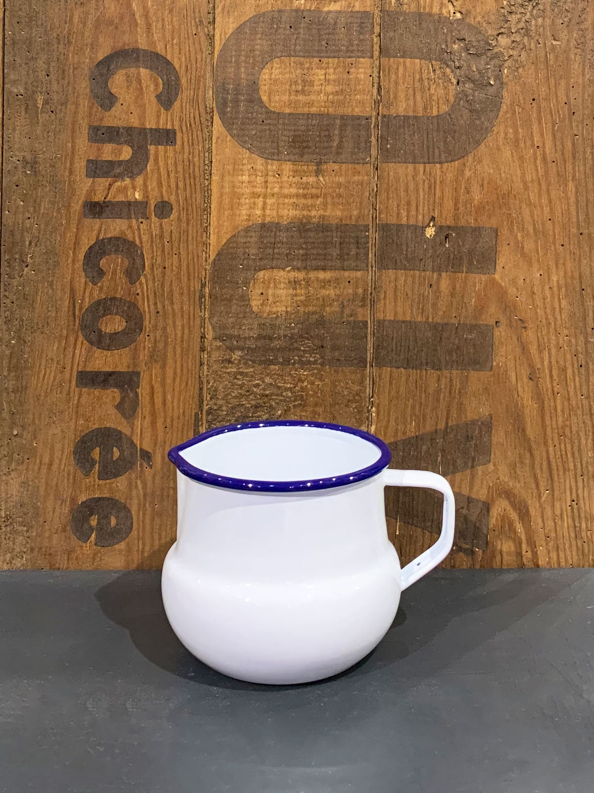 Falcon White Enamel Sauce Jug