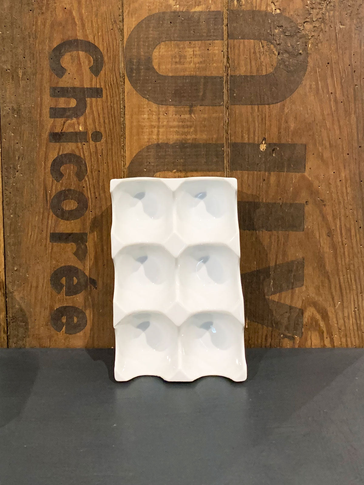 White Ceramic Egg Holder