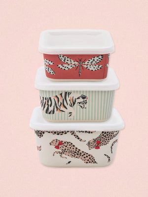 Yvonne Ellen Bamboo Food Storage Boxes - Set of 3