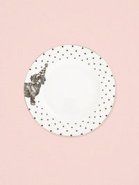 Yvonne Ellen Party Dog - Tea Plate 16cm