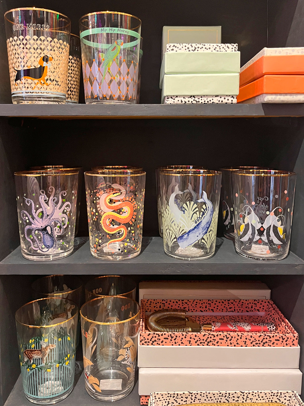 Yvonne Ellen Hi Ball Glass - Snake